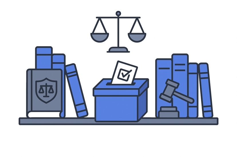 Alaska voting resource library illustration